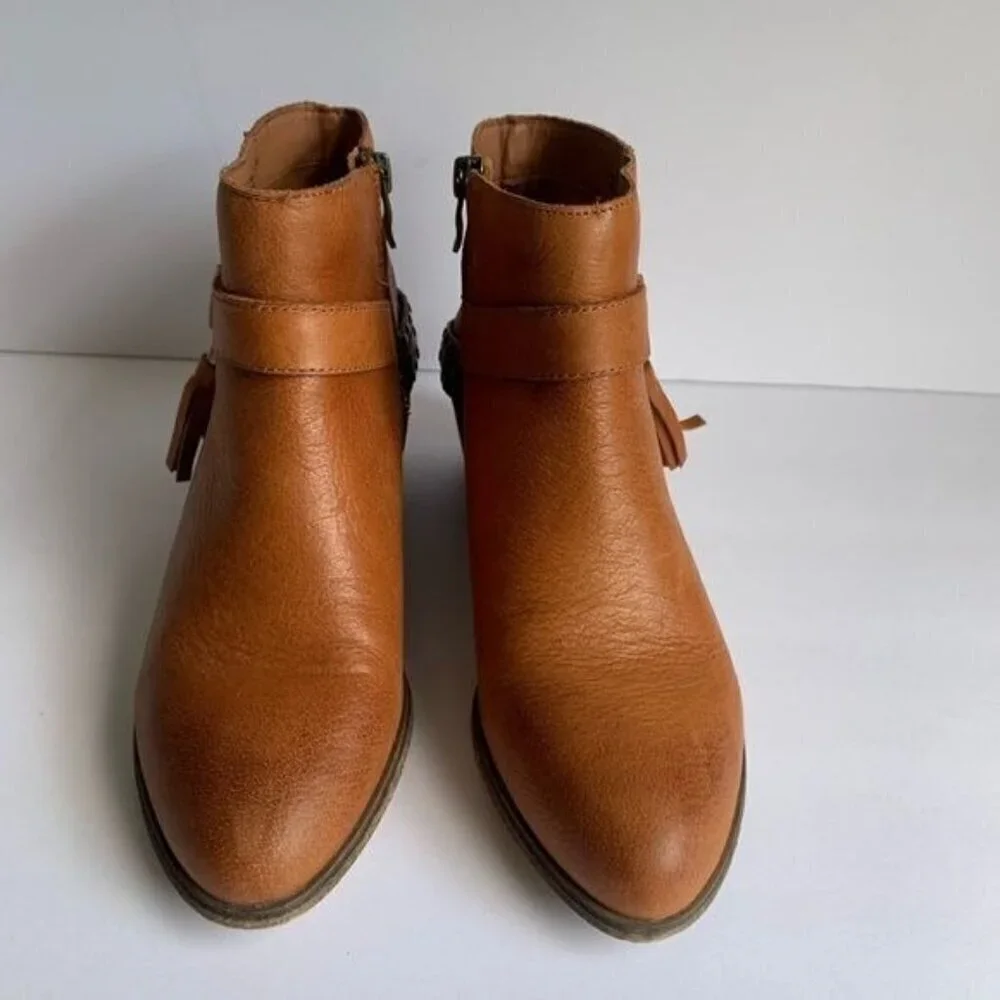 Chinese Laundry brown leather boots shoes size 7.5